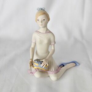 Cybis Porcelain Figurine PANDORA 1967 Girl with Jewelry Box Vintage Decor